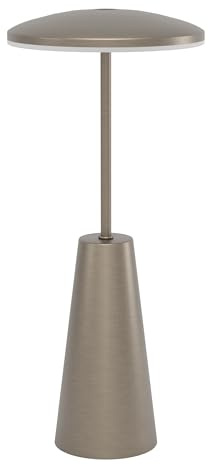 EGLO LED Außen-Tischlampe Piccola touch dimmbare | Nachttischlampe mit einstellbarer Lichtfarbe, Outdoor Tischleuchte aus Metall in Bronze, Lampe für Balkon und Terrasse, IP54