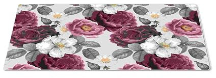 EHOMERY Tapis de Souris Personnalisable avec Repose-Poignet Tapis Souris Gaming Manga Fleur Tapis de Souris XXL Personnalisable Tapis de Bureau Gaming Manga - 1 Pack [30x80 cm]