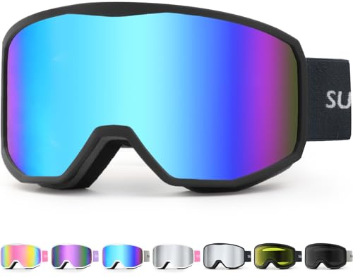 Supertrip Ski Goggles for Women Men, Anti-Fog UV Protection Snow Goggles Snowboard Goggles for Adult Youth