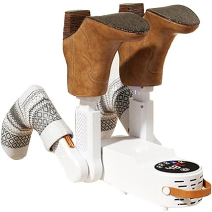 Machine à Sèche-Chaussures, Sèche-Chaussures Électrique - Sèche-chaussures de ski rétractable | Minuterie intelligente, support sec, chauffe-bottes, chauffe-chaussures pour bottes de travail, bottes d