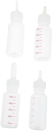 BESPORTBLE 4stücke Haustierflasche Für Kätzchen Und Neugeborene Milchflaschen Zum Füttern Fütterungszubehör Mit Skala Für Einfache Mengenkontrolle Sicher Und Einfach Zu Reinigen