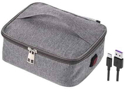 FLCPJGV Scaldavivande, Mini Forno Portatile, USB, Borsa riscaldante per Il Pranzo, Contenitore per Il Pranzo riscaldato, scaldavivande per Ufficio, Picnic, 3 Impostazioni di Temperatura