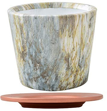 Keramik-Blumentopf Mit Einfacher Marmormaserung, Für Zuhause, Orchidee, Großer Pflanzbehälter, Keramik-Blumentopf Für Sukkulenten, Für Schreibtisch, Fensterbank, Büro, Dekoration Für Geburtstage, Hoc
