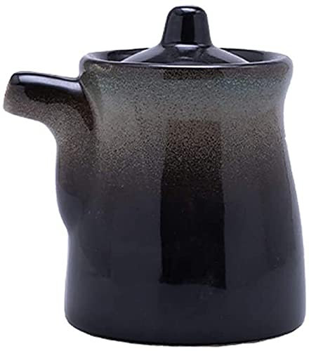 Ceramic Oil Dispenser Bottle Anti Leakage Vinegar Bottle with Pourer Mod Oil Cruet for Soy Sauce and Vinegar
