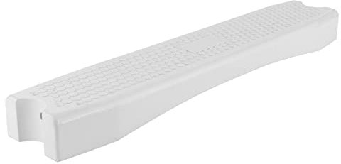 Pool Ladder, Pool Steps Plastic Swimming Ladder Rung Step Replacement Universal Weights for Inground and Ground, White 19.3x3.9x1.8 in