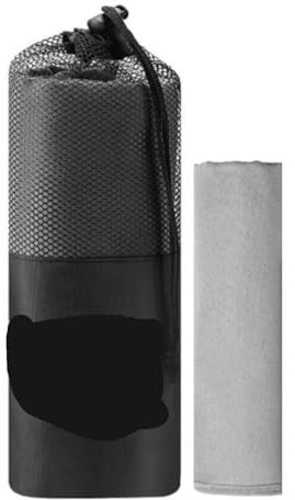 YUSUZH Sporthandtuch Yogamatten-Handtuch – Schnelltrocknendes Mikrofaser-Handtuch, rutschfest, feuchtigkeitsableitend, geeignet for Hot Yoga, Power Yoga Für Yoga(Grey)