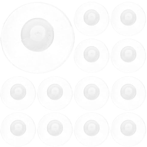 VALICLUD 100pcs Transparent Heavy Duty Suction Cups PVC Sucker Pads for Windows and Smooth Surfaces Versatile Accessory for Home and Outdoor Use