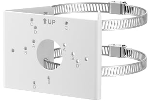 eufy Pole Mount Bracket (T870C), Metal Outdoor Adapter foor All eufy PoE Cameras, Select Wi-Fi Outdoor Cameras and LongRange Accessories, Expands Surveillance Coverage, Easy Installation