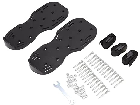Zapatos de Aire Acondicionado del aireador Scarificador de jardín Aeroe del Suelo Zapatos Spike Tamaño Universal Correas Ajustables para jardín de césped Patio Pastel de Pastor de