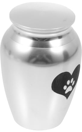 DIYEAH Urne Funéraire pour Animaux de Compagnie Acier Inoxydable Boîte de Rangement Commémoratif Léger et Facile à Transporter