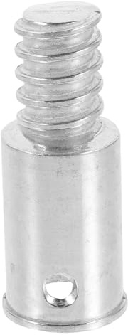 Amerikanischer Gewinde Endkappe Stieladapter für Besen und Moppstiele | Aluminiumlegierung, Silberne Ausführung, für Stangen und Reinigungswerkzeuge, Geeignet für Haushalt und Gewerbe