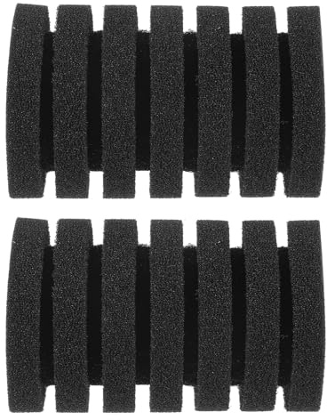 LOORGVEL 2 Stück Vorfilterschwamm Aquariumfilter Schwamm Ersatzfilter Schwammfilter Langlebig Formstabil für Süß und Salzwasser Aquarienzubehör