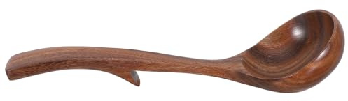 Alipis Cuchara Sopera De Madera De Acacia Cucharón Con Mango Para Servir Gachas De Avena o Cocinar Resistente Al Calor y Antiadherente