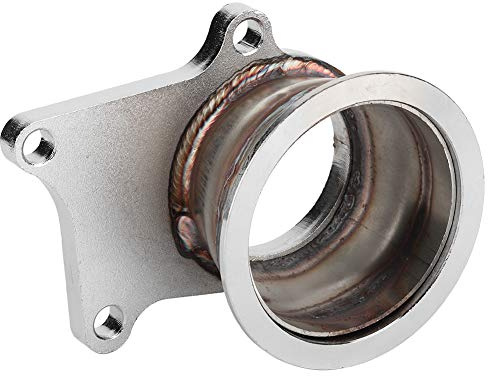 Aumotop Adattatore con Flangia a Banda V da 3'' di Alta qualità in Acciaio Inossidabile per Veicoli T3/T4