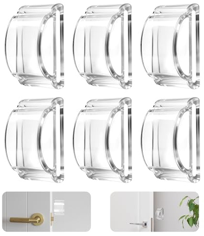6PCS Furniture Bumpers Clear, Door Stoppers for Walls, Cabinet Door Bumper, 4D Double-layer Airbag Cushioning, Silencing pad, Anti-collision pad for Refrigerator, Cabinet, Toilet covers, Table corners