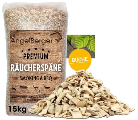 Angel-Berger Räuchermehl Räucherspäne Deluxe 10-15kg Sack Verschiedene Sorten