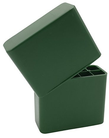 WPW Waffenpflegewelt Patronenbox aus robustem Kunstoff mit Stülpdeckel für Kaliber .308 Winchester, Kaliber 8x57IS, Kaliber .30-06 - 10 Stück grün