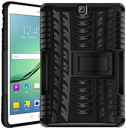 Verco Custodia per il Samsung Galaxy Tab S2 9.7, Outdoor Case Armor Tablet Cover Astuccio (T810 T815 T813 T819), Nero