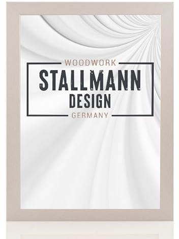 Stallmann Design 'New Modern' Bilderrahmen 61 x 91,5 cm (POSTERFORMAT) | Farbe: Aluminium | eleganter Frame für Ihre Fotos und Motive