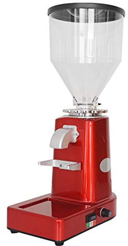 RANRANHOME Macinacaffè Elettrico con 19 Impostazioni di Macinatura, Macinacaffè Grande capacità 1L, Macinacaffè Professionale per Uso Domestico, Commerciale, Ufficio, Caffetteria,Rosso