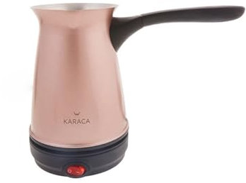 Karaca Elektrische Kaffeekanne aus Stahl, Türkische stahlerne Kaffeekanne, Kaffeekocher