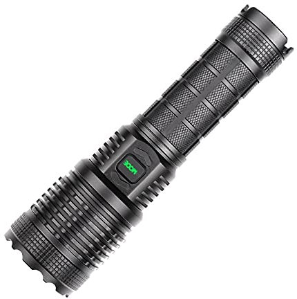 EXMOCIS LED Flashlight Ultra Bright Torch L2/P70 Camping Light 5 Switch Modes Waterproof Zoomable Light Portable USB Rechargable Lamp-L2 18650_1