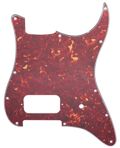 Musiclily Pro 11 Löcher 1 Humbucker ST Schlagbrett 4-lagig Vintage Tortoise | für Fender USA/Mexico Tom Delonge Strat Style E-Gitarre