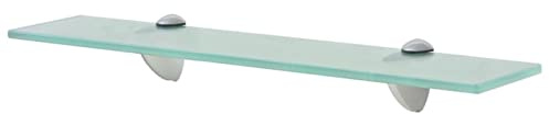 Gecheer Schwebendes Regal Schwebend Wandregal Glasregal Glasboden Glasablage Badablage Wandablage Badregal Ablage Regale Bad Glas 50x20 cm 8 mm