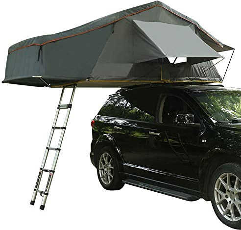 BebeXi dachzelt dachzelt Auto Dachzelt, SUV-Dachzelt mit Leiter, Dachzelt, Camping, wasserdicht, Oberlichtzelt, atmungsaktiv, großer Raum