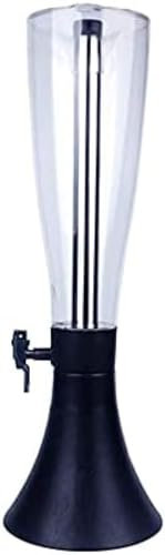 Dispensadores De Bebidas De Cerveza Dispensador De Torre De Cerveza De 4 Litros, Torre De Cerveza De Mesa, Dispensador De Torre De Bebidas Transparente, Con Tubo De Hielo De Acero Inoxidable Extra
