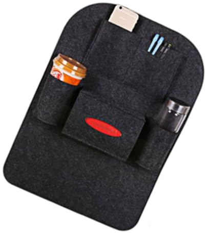 CHILDWEET Organizador De Asiento De Coche Para De Almacenamiento Bolsa De Almacenaje Multifuncional Para Protector De Respaldo De Asiento Color Negro