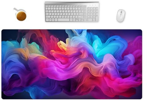 XXL Mauspad Neon - Schreibtischunterlage - Mousepad Groß - Schreibtisch Matte In 2 Größen - Rutschfest Und Wasserfest (80x40cm)