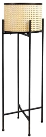 Generico Supporto per fioriPortafiori Portapiante Scale per Fiori Scaffale Verticale per Fiori in Finto Rattan Scaffale per Piante Staffa in Ferro battuto Portafiori Panchina per Fiori Scaffale per p