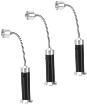 ANDRESLAD 3piezas Lámpara Led Para Barbacoa Linterna Flexible Imán Resistente y Duradera