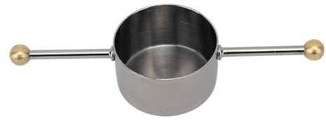 Jigger de barre en acier inoxydable, tasse à mesurer de barman 30 ml contrôle précis Jigger en acier inoxydable à double perle pour verre à shot de barman de bar (Black Plating)