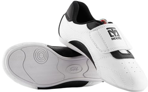 Wansiman Taekwondo Schuhe für Herren, Erwachsene, Unisex - Elastisch, Leicht und Atmungsaktiv - Weit verbreitet - Weiche Sohle - Für Taekwondo, Boxen, Kung Fu, Taichi - Schwarz, Größe 43 EU
