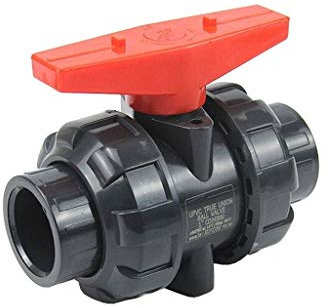 EOTRERANQ isolation valve, 20mm 25mm 32mm 40mm 50mm PVC Ball Valve/Union Valves, PVC Water Pipe Connector Plumbing Hose Fittings Slip Shut Valve Valve(Inner 50mm)
