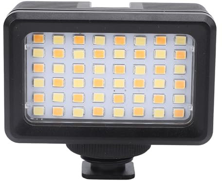 Unterwasserbeleuchtung, Tauchlicht, 48 Stück, LED, Wasserdicht, LED Videoleuchte, Wasserdicht, 40 M/130 Fuß, Tragbares Füllfotografielicht, 2500 K Bis 9000 K, für Action Kamera