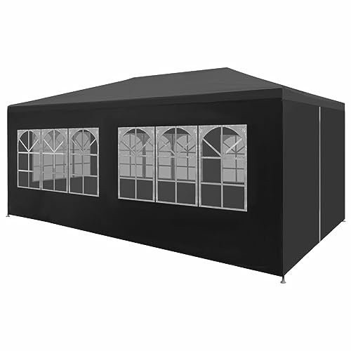 ShGaxin Tendone per Feste in PE 3x6 m Antracite,Impermeabile,Protezione UV,Tenda Giardino,Tende per Eventi e tendoni,Tendone per Feste-45102