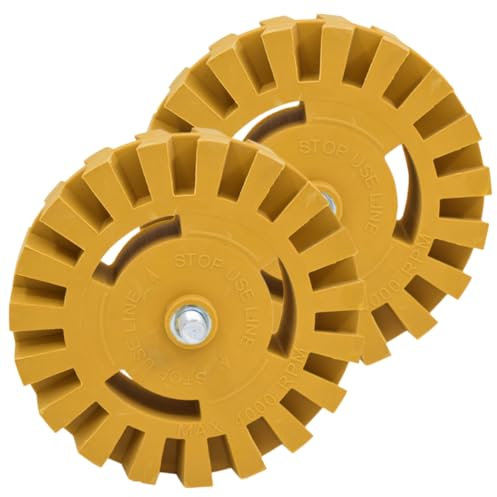 MOLUCKFU 2stücke Eraser Wheel Effektiven Entfernung Von Aufklebern Und Kleberesten Für Vielseitig Einsetzbar Installieren Für Lack Und Klebereste