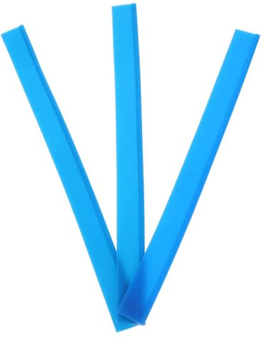 ETHZZLE 3pcs Efficient Window Cleaning Glass Wiper Strip Squeegee Refill for Shower Doors Windshield Floor