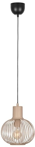 Trio Leuchten Pendelleuchte Gila 365700166, Metall sandfarbig, exkl. 1x E27, Sand