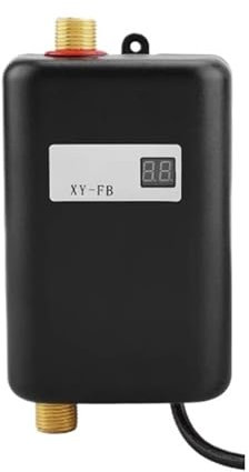 Chauffe-eau sans réservoir, Chauffe-eau Sans Réservoir, Mini Système De Chauffe-eau Électrique Instantané Portable 3000 W For Le Lavage De La Salle De Bain Intérieure Du Ménage(With LCD-03)