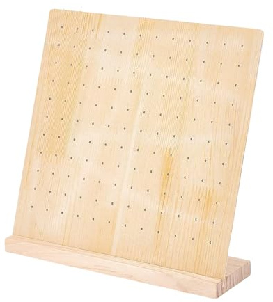 Genérico Panel De Presentación Con Clavijas,Expositor De Joyería Vertical De Madera Con Tablero Perforado - Organizador Multifuncional Para Herramientas De Joyería Llaves Llaveros