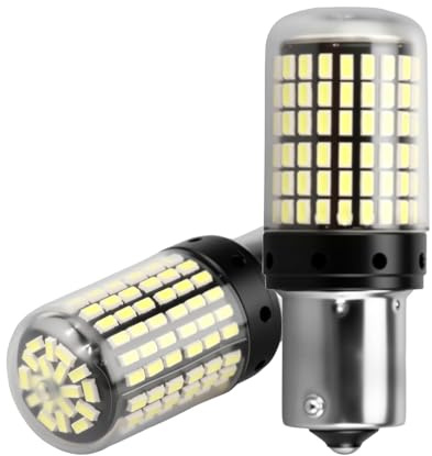 GEU BA15S 1156 LED Bulbs P21W 6500K White Car Reversing Lights