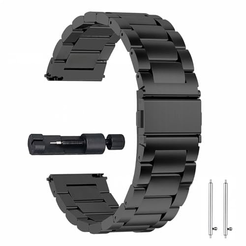GoodZwetch 22 mm armband för Xiaomi Mi Watch S4/S3/S2/S1 Pro/S1 Active/Color/Sport/2/2 Pro, ersättningsarmband i metall för män och kvinnor, klockarmband för Redmi Watch 5 Active/5 Lite, Rostfritt