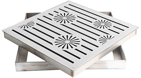 304 Stainless Steel Outdoor Drain Cover Gutter Grate & Frame for Yard Garage Farm Patio SidewalkDurable Drainage Solution HeavyDuty & RustResistant