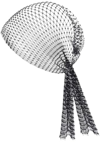 CREATCABIN Fascia per Capelli Rete Strass Neri Sciarpa per CapelliStrass Copricapo Rete Diamanti Cristalli Accessori Traforati per Discoteca Scintillanti Accessori Elastici per Feste Rave per Donna