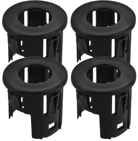 Gogogmee 4 Stück Einparkhilfe Blendenhalterung für Ram 1500 5ls52tzzaa Schwarze Parksensor Halterung Hinten Präzise Parksensor Befestigung für Sicheres Einparken