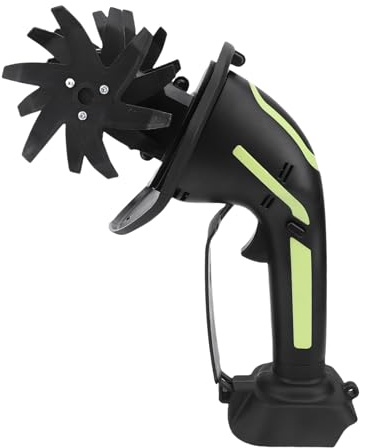 Fockety Cultivador de Cultivador Inalámbrico para Jardinería, de Jardín Recargable de Mano de 4 Pulgadas de Ancho, Cultivadores Eléctricos Livianos con Mango Ergonómico